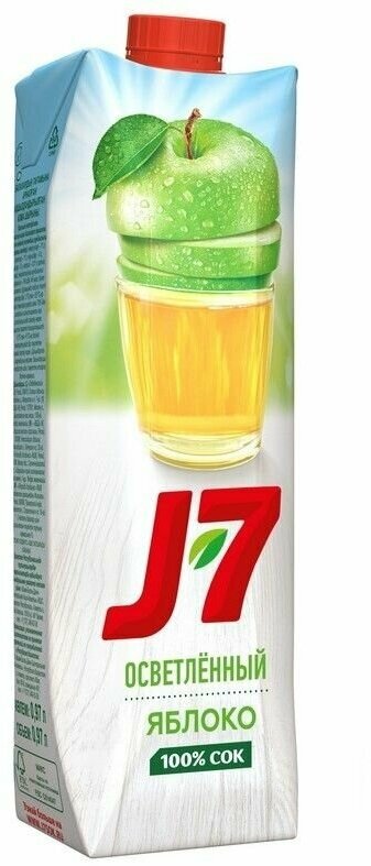 J7 Сок яблоко зеленое 0,97л