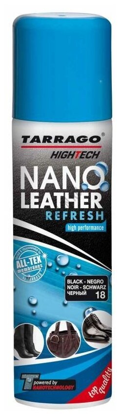 Tarrago Аэрозоль-краситель High Tech Nano Leather Refresh черный