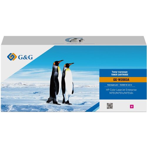 G&G Картридж лазерный GG-W2003A пурпурный 6000стр. для HP Color LaserJet Enterprise M751dn