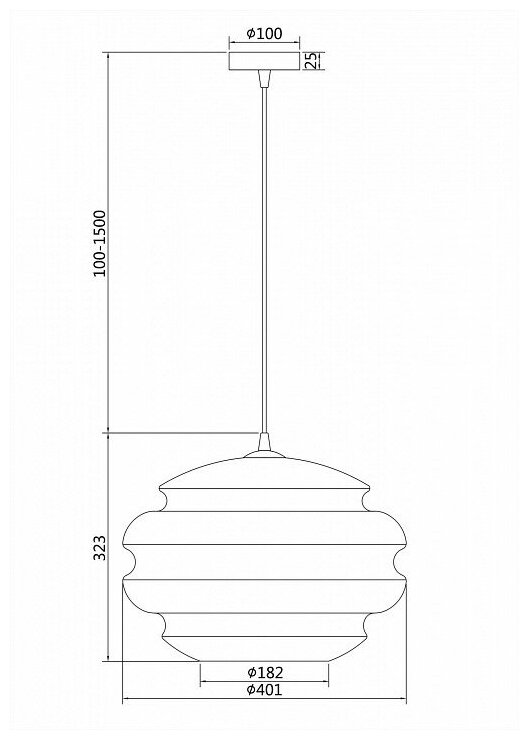 Подвесной светильник Maytoni Ruche P078PL-01AM