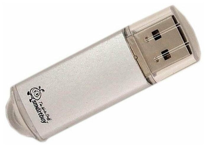 Флешка SmartBuy V-Cut USB 2.0 16 ГБ, 1 шт., серебристый, черный - фотография № 4