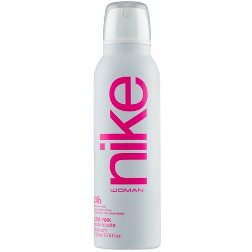Дезодорант-спрей женский парфюмированный 24 часа Nike Ultra Pink 200 мл (Из Финляндии) retrieve натуральный дезодорант ваниль и кокос