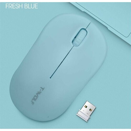 Беспроводная мышь T-WOLF Q4 цвет лазурный 50000₽