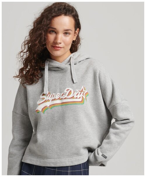 Худи Superdry, размер 10, серый