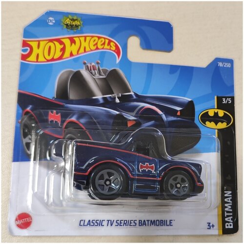 Hot Wheels Машинка базовой коллекции CLASSIC TV SERIES BATMOBILE 5785/HCW60 машинка hot wheels classic tv series batmobile