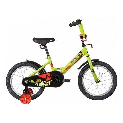 Детский велосипед Novatrack Twist 16 с корзинкой 2020 16 Салатовый 634000₽
