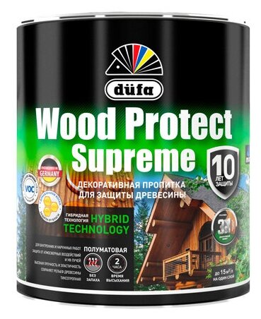 Деревозащитное средство DUFA Wood Protect Supreme, орех 0,75 л