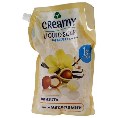 Creamy Мыло жидкое Ваниль и масло макадамии, 1.25 л