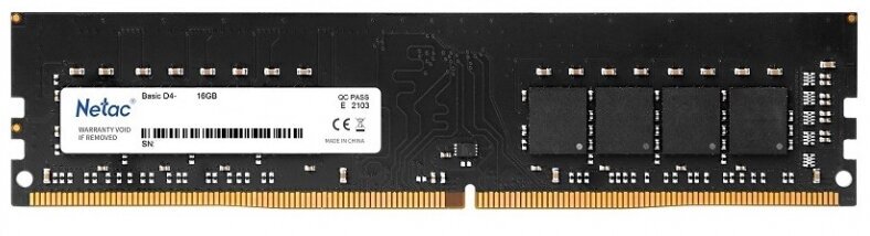Модуль памяти DDR4_ 16Gb 2666MHz Netac