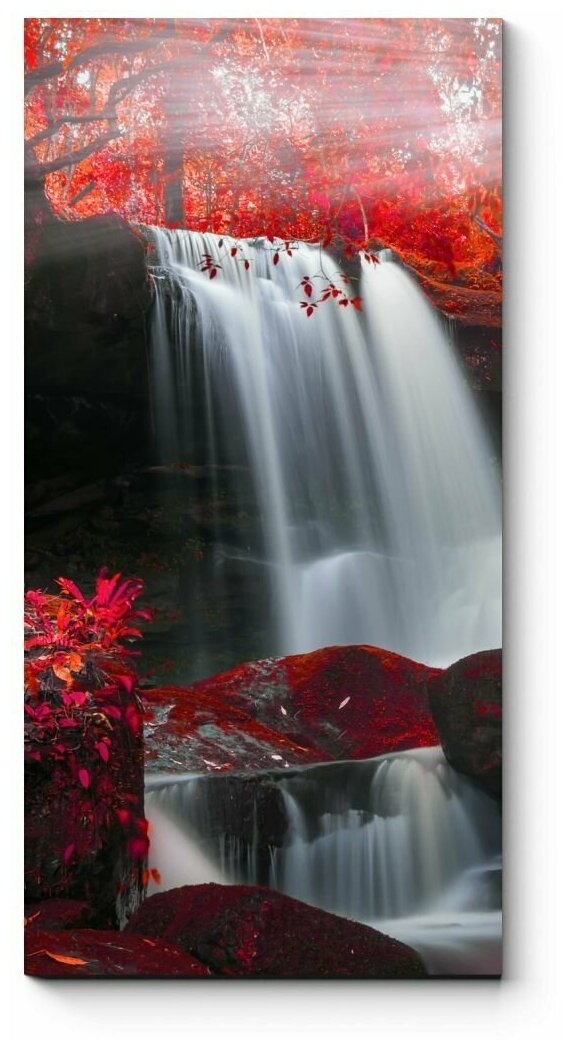 Модульная картина Осенний водопад в Таиланде 30x60