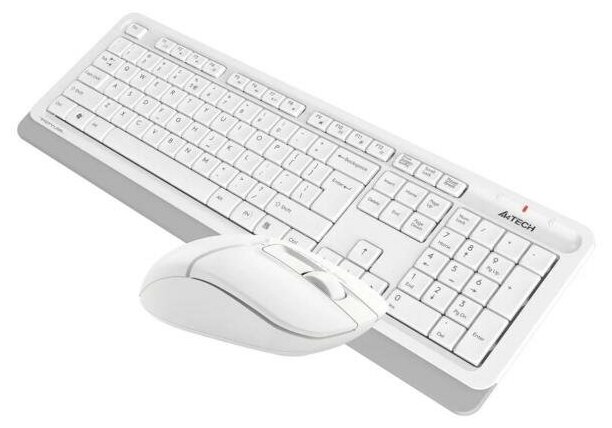 Клавиатура + мышь A4Tech Fstyler FG1012 клав: белый мышь: белый USB беспроводная Multimedia