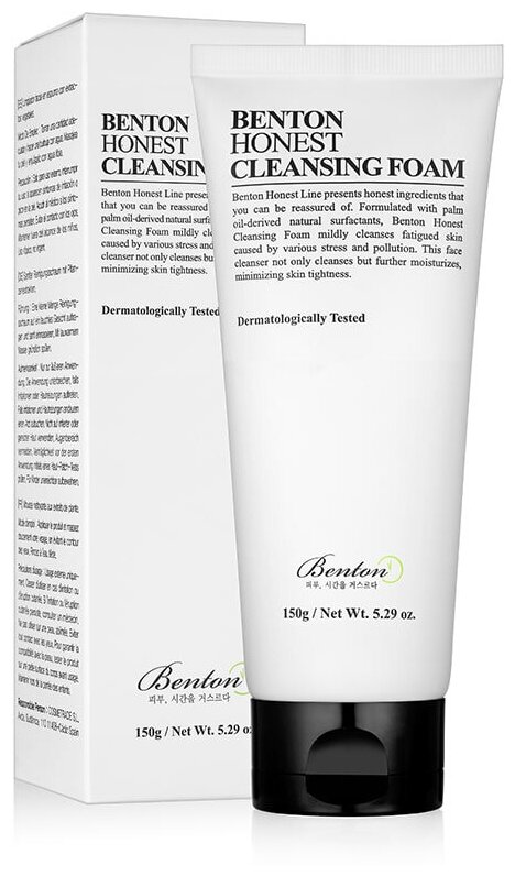 Очищающая пенка для лица Benton Honest cleansing foam 150g