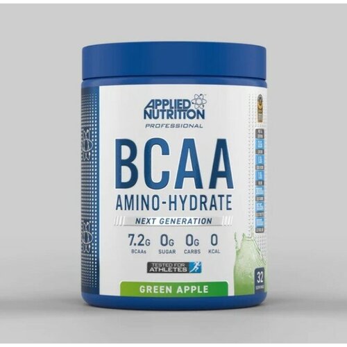 Applied Nutrition BCAA Hydrate 450g, Зеленое яблоко applied nutrition bcaa amino hydrate icy blue raz 100 serving