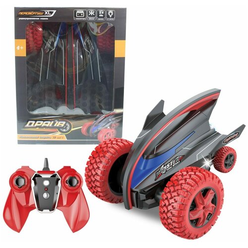 Гоночная машина 1 TOY Драйв Monster (T13787), 30 см, красный гоночная машина 1 toy драйв амфибия t13788 22 см черный красный