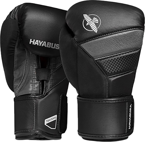 Боксерские перчатки Hayabusa T3 Black/Grey (10 унций)