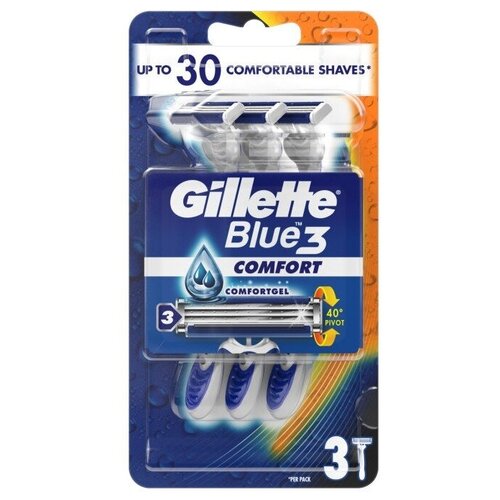 GILLETTE / Бритвы одноразовые Blue 3 (6шт) (9916) .