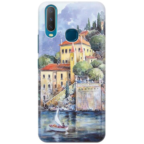 фото Cиликоновый чехол на vivo y17 / виво у17 с принтом "город у моря" gosso