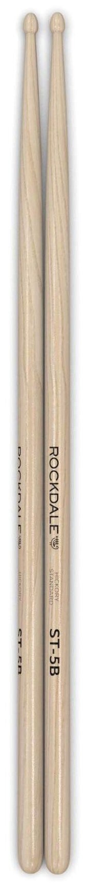 ROCKDALE Hickory Standard ST-5B барабанные палочки, орех, деревянный наконечник, цвет - натуральный