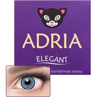 Контактные линзы цветные ADRIA, Adria Elegant color, Квартальные, BLUE, -4,50 / 14,2 / 8,6 / 2 шт.