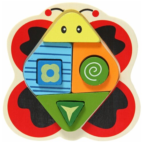 Развивающая игрушка Фабрика Фантазий Бабочка 7 дет разноцветный 315₽