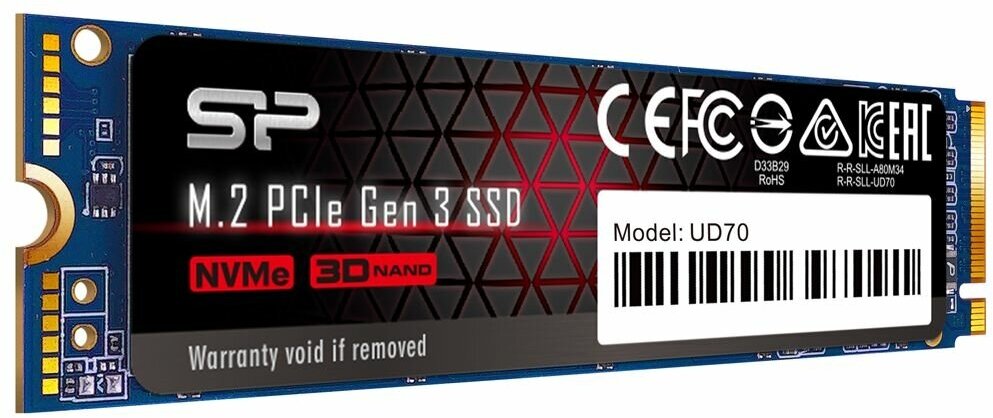 SSD накопитель SILICON POWER M-Series UD70 500ГБ, M.2 2280, PCI-E x4, NVMe - фото №9