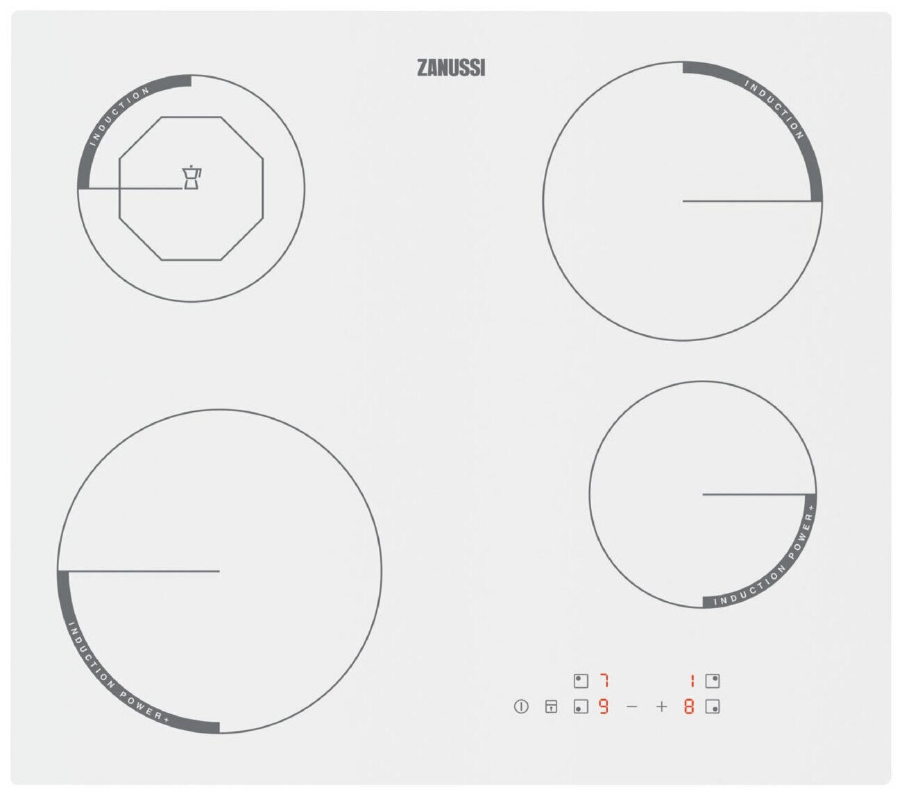 Индукционная варочная панель Zanussi IDZ642WC (белый)
