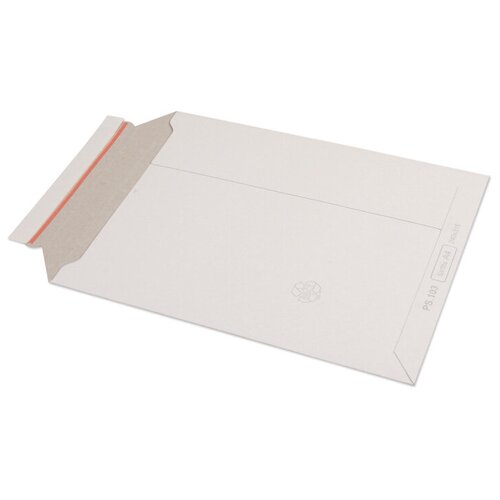 Пакет картонный белый стрип А4 UltraPac 240х315 390 гр/м2 5шт PS.103