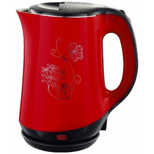 Чайник электрический 18Л 2000ВТ диск двойн корпус нержавпластик красн добрыня 234300₽