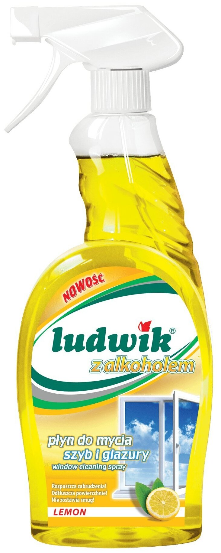 Ludwik средство для мытья стекол, плитки, спрей, 750 мл