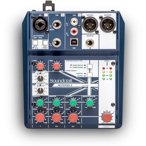 Микшерный пульт Soundcraft Notepad-5 soundcraft notepad 12fx