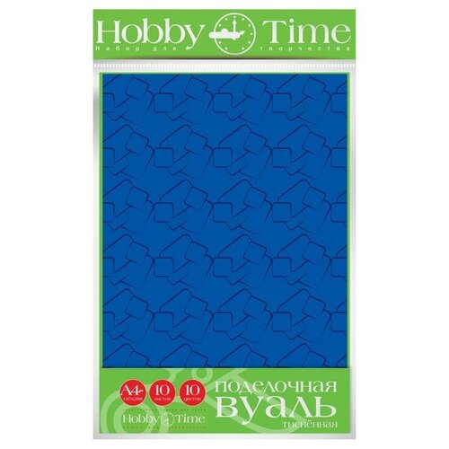 Бумага для творчества поделочная вуаль тисненная,А4.10Л.,10ЦВ.,11-410-283
