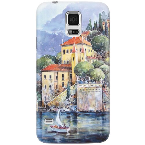 фото Cиликоновый чехол на samsung galaxy s5 / самсунг с5 с принтом "город у моря" gosso