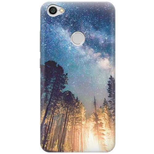 фото Gosso ультратонкий силиконовый чехол-накладка для xiaomi redmi note 5a prime с принтом "млечный путь"