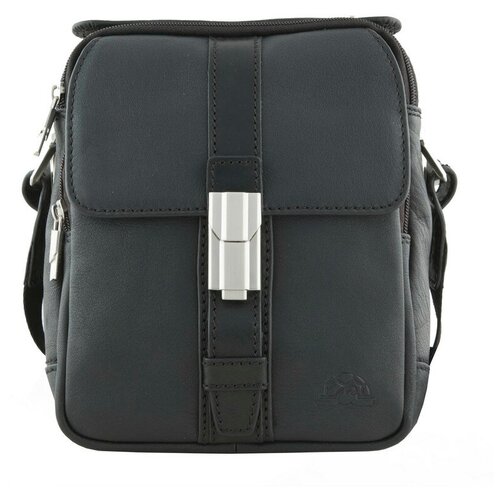 фото Сумка tony perotti contatto evolution, мужская, натуральная кожа, чёрный