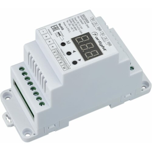 декодер smart k16 dmx 12 24v 4x5a arl ip20 пластик 5 лет Декодер SMART-K36-DMX (12-24V, 4x5A, DIN) (ARL, IP20 Пластик, 5 лет)