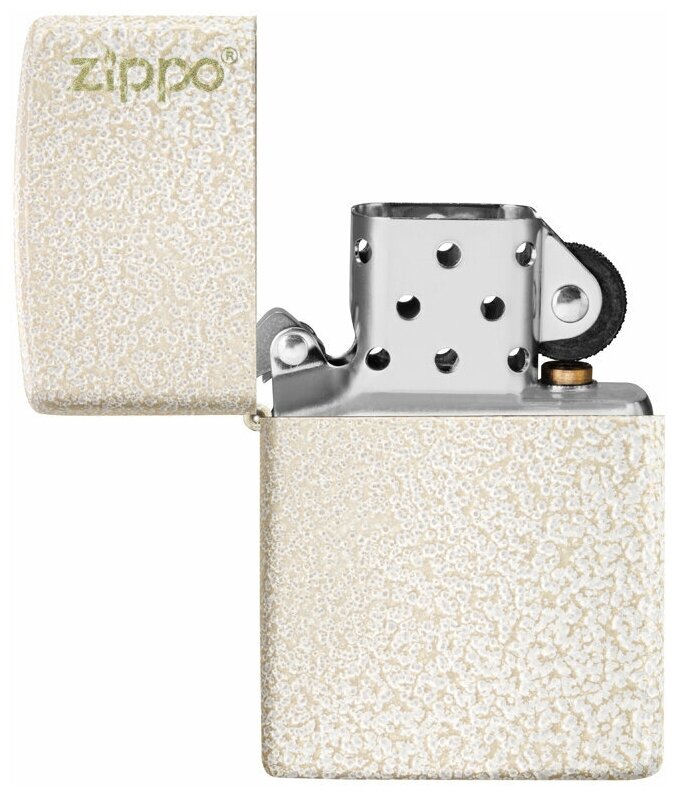 Подарочный набор ZIPPO ( Зажигалка ZIPPO 49181ZL Classic, бежевая, матовая с покрытием Mercury Glass + кремни + топливо, 125 мл ) - фотография № 4