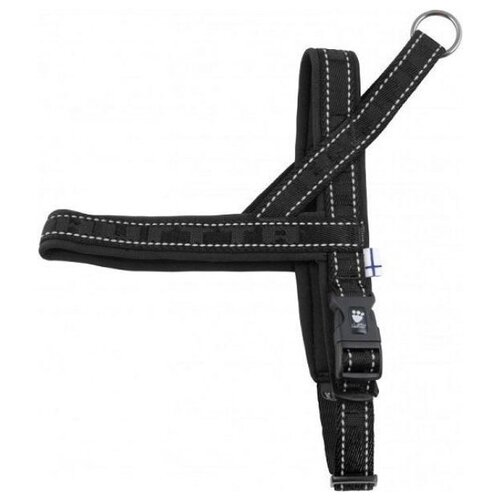 933389 Шлейка Hurtta Casual Harness 60см Чёрный