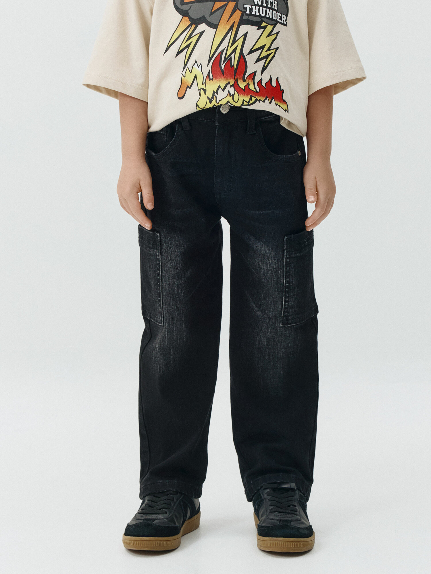 Джинсы Sela, размер 110, черный