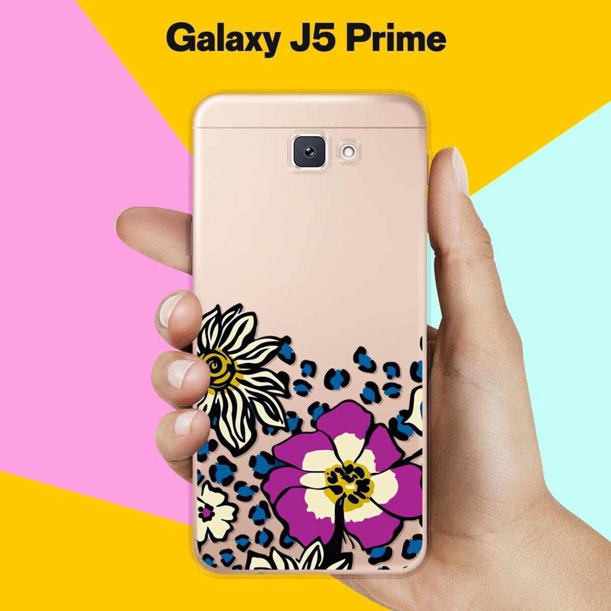 Силиконовый чехол на Samsung Galaxy J6+ Цветы / для Самсунг Галакси Джей 6 Плюс 2018