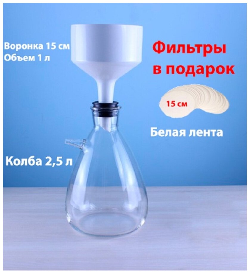 Колба бунзена и воронка бюхнера рисунок