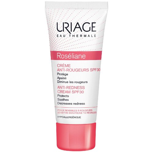 Uriage Roseliane Anti-Redness Cream SPF30 Крем для лица против покраснений, 40 мл крем против покраcнений spf 30 uriage roseliane anti redness cream 40 мл