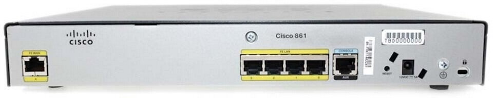 Маршрутизатор Cisco 861 без блока питания