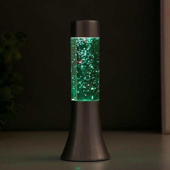 Светильник "Блеск цилиндра" LED от батареек 3хLR44 серебро 18 см - фотография № 4