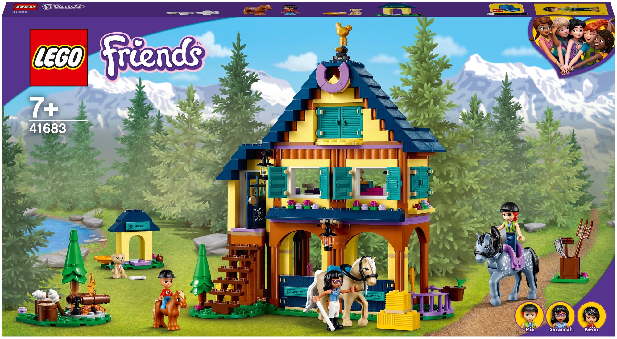 Конструктор LEGO Friends 41683 Лесной клуб верховой езды, 511 дет.