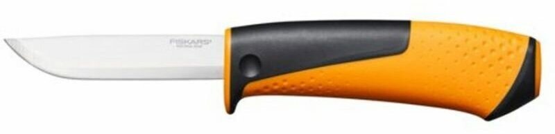 Нож кухонный Fiskars Hard Edge (1054947) стальной для томатов лезв.114мм серрейт. заточка черный - фото №11