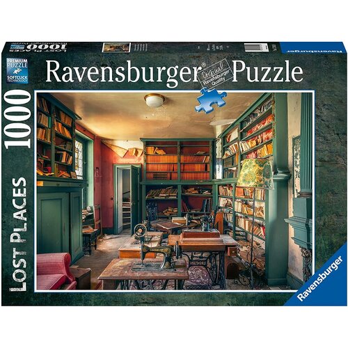 Пазл Ravensburger 1000 деталей: Затерянные места. Загадочная библиотека замка
