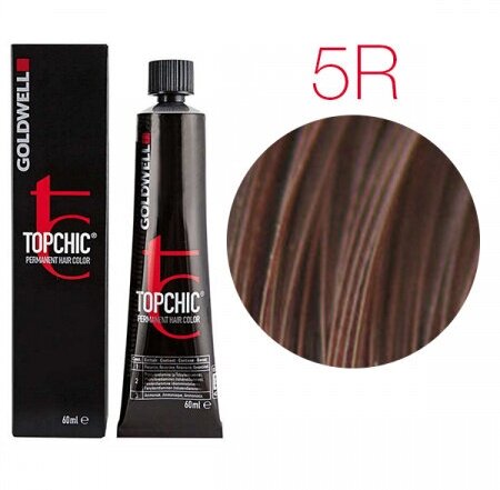 Goldwell Topchic стойкая крем-краска для волос, 5R красное дерево