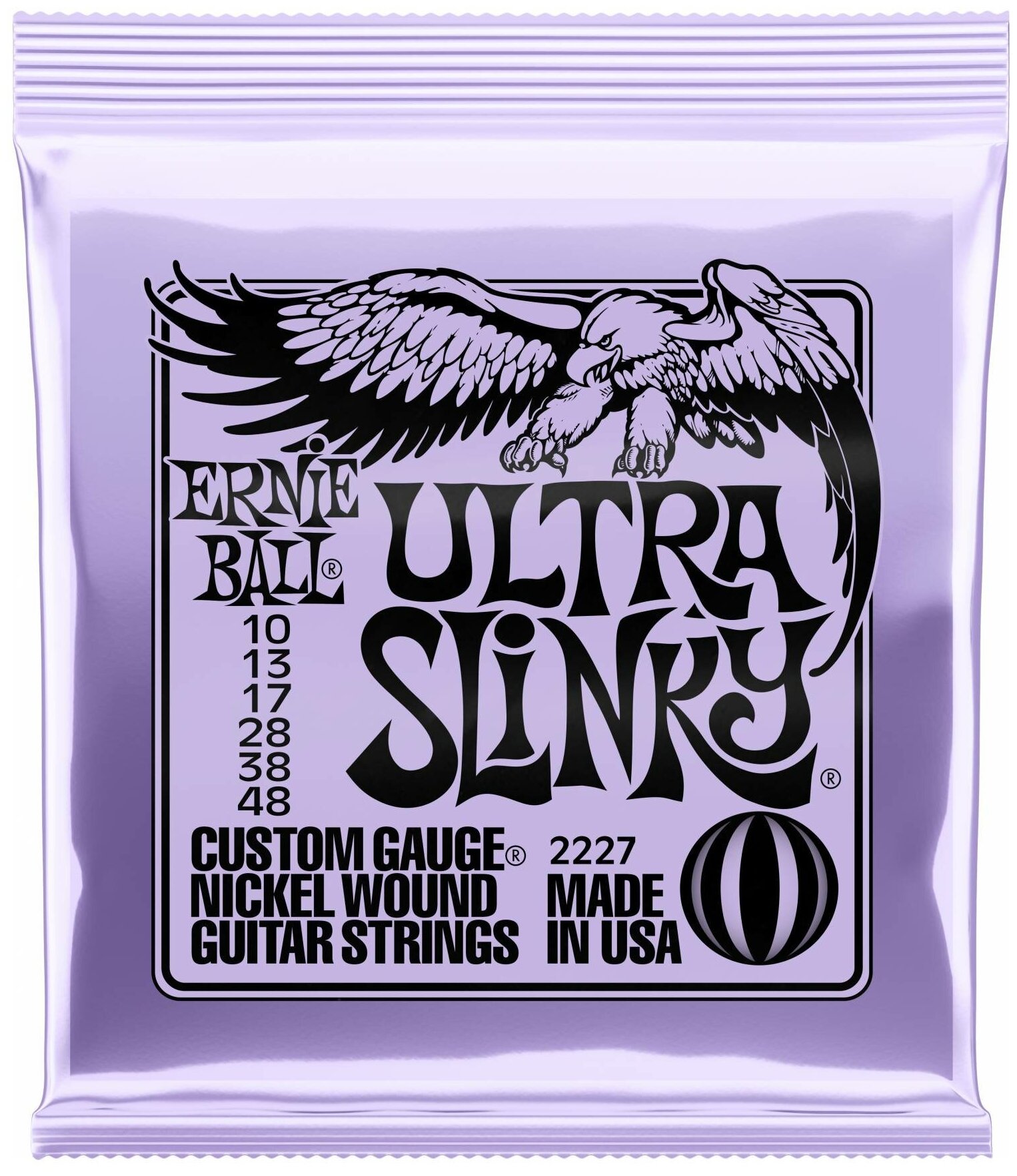 ERNIE BALL 2227 - струны для эл. гитары Nickel Wound Ultra Slinky (10-13-17-28-38-48)