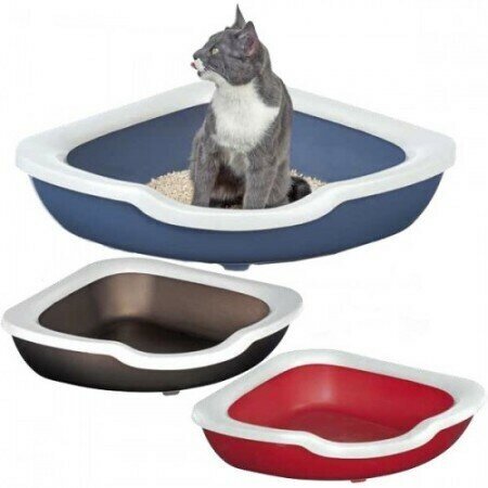 IMAC Туалет-лоток для кошек угловой , светло-серый 85470, 0,875 кг, 58854