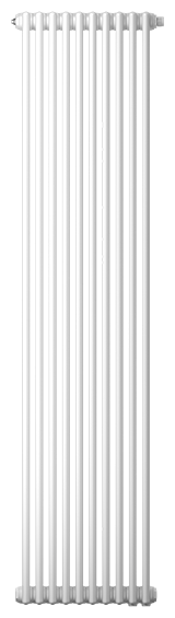 Радиатор трубчатый Zehnder Charleston 2180 х 12 секции, нижнее подключение, цвет белый RAL9016